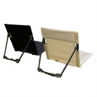 Chaise pliante en alliage d'aluminium orange pour le camping/la pêche, avec hauteur réglable, design rond moderne pour la plage, le pique-nique et l'extérieur