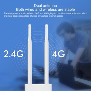Routeur sans fil amplificateur de signal extérieur étanche COMFAST CF-E5 300 Mbps <span class=keywords><strong>4G</strong></span>, répéteur WIFI, station de base WIFI, 2 antennes pour usage domestique - Product Image 6