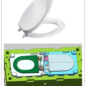 Dekoratif Duroplast Toilet Seat Cetakan Injeksi Manufaktur Disesuaikan Unik Plastik Toilet Kursi Penutup Tutup Toilet Duduk