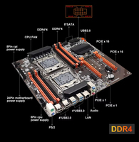 Kit Carte Mère X99 E5 2680v4 Double Processeur X99 8 Go 16 Go DDR4 RAM Combo Carte Mère E-ATX pour Serveur et Ordinateur de Bureau
