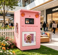 Kiosque de lavage d'animaux sans surveillance 24h/24, machine automatique de bain pour chiens, équipement de toilettage pour animaux à température constante