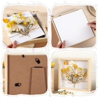 Premium personnalisé 3D élégant MDF Souvenir Photo Shadow Box cadre photo en bois