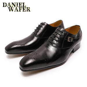 Zapatos de Vestir Clásicos Modernos Oxford con Punta de Ala, con Cordones, Formales, para Traje, Oficina, para Hombre - Product Image 6