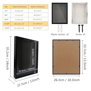 Cajas de Almacenamiento, Caja de Recuerdos, Marco para Colección, Caja de Archivo para Aventuras, Contenedores para Películas, Viajes, Eventos Deportivos, Boletos de Conciertos - Product Image 2