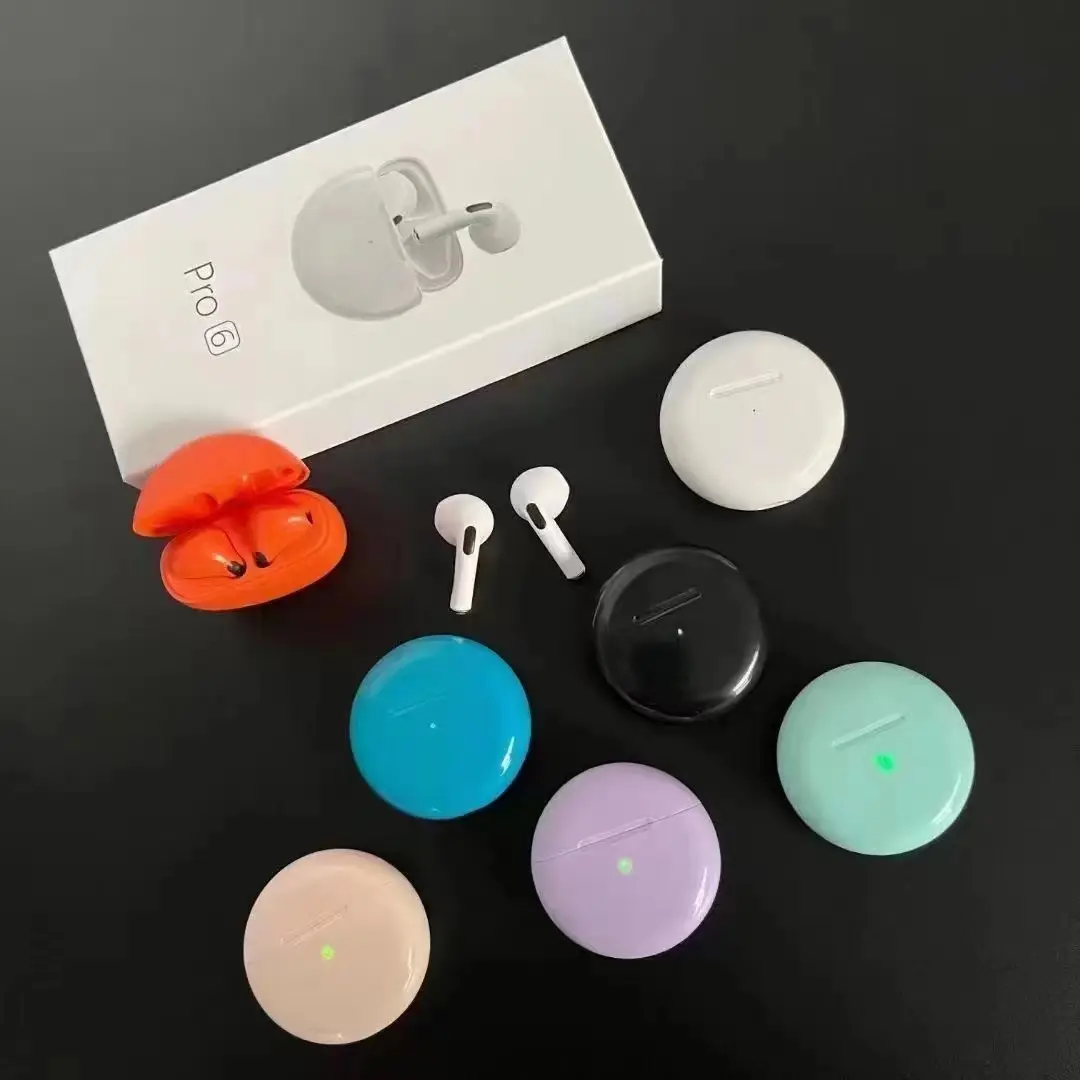 2023 keluaran baru Pro6 Pro4 Pro5 Earphone Mini Smart Touch Handset Handfee OEM ODM headphone Earset tahan air untuk pria