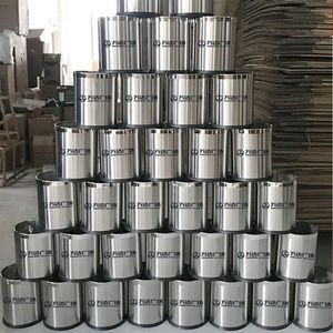 Stainless Steel Cylindrical Trash Can 30L Indoor Hotel KTV Commercial Use - Product Image 1