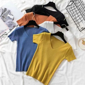 Camicette da donna estive <span class=keywords><strong>di</strong></span> buona qualità in materiale sottile da 1.82 dollari per donna - Product Image 2