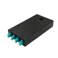 Boîtier terminal fibre optique 8 cœurs LC Duplex OM3 multimode pour montage mural ou sur bureau, idéal pour les liaisons de communication de courte portée