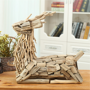 Houten Kantoor Ornament Dier Sculptuur Snijwerk Hout Paard Standbeeld Te Koop - Product Image 2