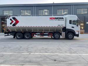 43m ³ 400hp Réservoir d'alimentation en vrac Boîte à fourrage pour porcs de haute qualité Livraison d'aliments <span class=keywords><strong>Transport</strong></span> Camion d'alimentation 4 axes Elevage Silo personnalisable - Product Image 2