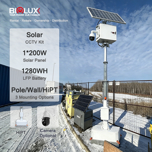 Kit de CCTV <span class=keywords><strong>Solar</strong></span> Portátil HiTOP, Sistema de Energía <span class=keywords><strong>Solar</strong></span> Comercial para Exteriores, para Cámaras IP CCTV, Cámaras Wifi 4G - Product Image 2