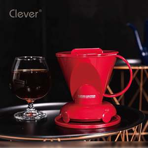 Clever Dripper Mr. Soporte para Filtro de Café de 300ml, Color Rojo Sólido, Calidad Barista, Apto para Uso Alimentario, para Cadenas de Restaurantes - Product Image 6