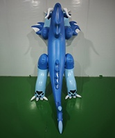 Dragon volant gonflable bleu personnalisé Apex, certifié CE, en PVC, garantie de 2 ans, pour des créatures mythiques amusantes