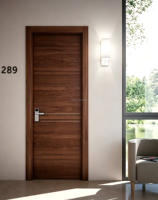 Puerta Interior de Madera Precolgada de Diseño Moderno a Bajo Precio, Puerta Interior Resistente al Fuego de 30 Minutos para Dormitorios, Puertas Interiores Resistentes al Fuego para Casas