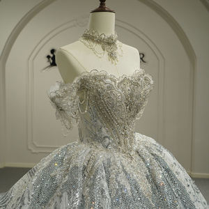 ชุดแต่งงานเจ้าหญิงสไตล์ฝรั่งเศสแบบมินิมอลลิสต์ รุ่น Gt26033 ขายดี แฟชั่นใหม่ล่าสุด ดีไซน์เปิดไหล่ ทรงคอร์ท แบรนด์ Jancember - Product Image 3