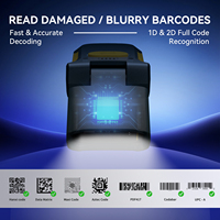 Lecteur de codes-barres 2D sans fil portable NETUM X-6800 à tête rotative pour inventaire, TPV et gestion des stocks