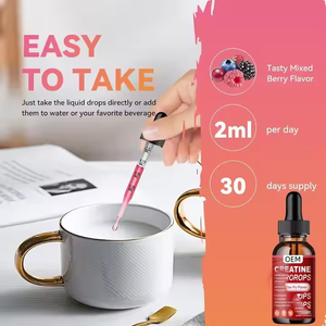 נוזל קריאטין טיפות קריאטין עם קרניטין, l-גלוטמין, בקאה, ויטמין b12 & טיפות - Product Image 5