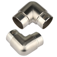 Haute qualité en acier inoxydable antirouille réglable escalier main courante accessoires Tube connecteurs de tuyau coude pivotant raccords de tuyau