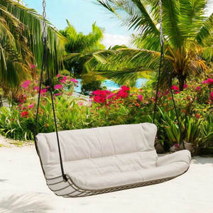 أريكة معلقة على الطراز الهندي للحدائق الخارجية، أثاث حدائق للكبار، أريكة معلقة داخلية بمسند للرأس لشخصين للفنادق - Product Image 6