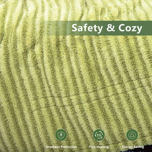 Mantas de felpa de peluche reguladoras de calor cálido de invierno, manta eléctrica de lana para sofá - Product Image 2