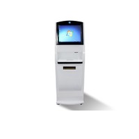 Printer laporan pemeriksaan radiologi Rumah Sakit Terminal layanan mandiri mesin All-in-one SDK dalam ruangan mendukung kapasitif 10 titik