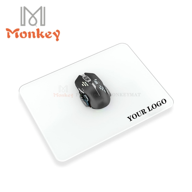 Tempered Glass Mouse Pad Crimson Limited Edition 450x400mm 3.5mm 2.5D Chamfer Micro-Etched Anti-Slip Gaming Mouse Mat