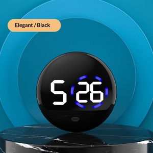 Horloge numérique électronique en plastique étanche pour <span class=keywords><strong>voiture</strong></span>, affichage de la vitesse, petite horloge de tableau de bord, vente en gros - Product Image 2