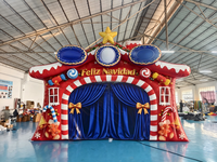 Arche de Noël gonflable de luxe, décoration de Noël gonflable avec rennes, décoration de fêtes