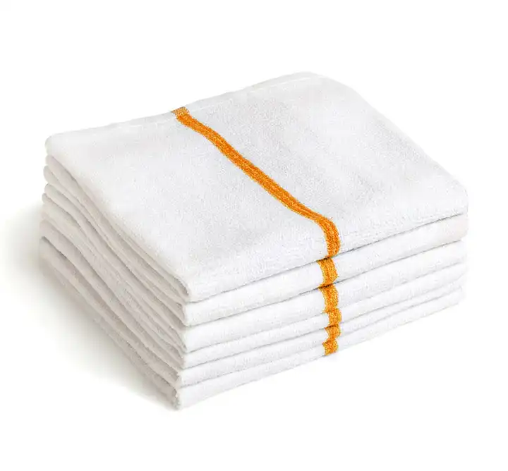 24pack cotton white ribbed terry restaurant