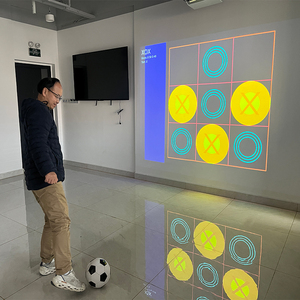 Équipement <span class=keywords><strong>de</strong></span> divertissement intérieur interactif : Jeu mural <span class=keywords><strong>de</strong></span> projection holographique 3D à vision directe pour l'entraînement au tennis et au football - Product Image 3