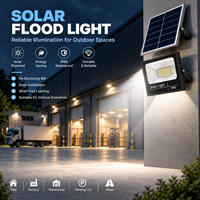 Projecteur solaire avec protection IP67, boîtier en alliage d'aluminium, source lumineuse LED pour routes, jardins, aménagements paysagers, indice de fidélité des couleurs élevé 95, télécommande