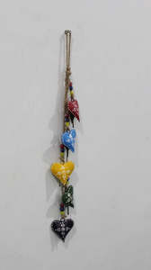 MANGO GIFT CRAFT Handmade Animal Shape Recycled Iron Modern Hanging Bells <b>String</b> Hand Painted Welcome Guest Love Gift Home - Product Image 2