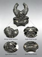 Badge métallique 3D Aigle Ancre Bronze Antique, objet de collection pour la numismatique et l'art
