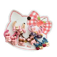Nouvelle Pince à Cheveux Légère et Mignonne en Forme d'Ours Fraise et de Papillon pour Bébé, en Plastique, Légère et Adorable