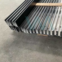 Système de balustrade en verre sans cadre moderne avec profilé en aluminium en U et garde-corps en verre trempé pour balcon, terrasse et escalier