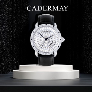 นาฬิกาข้อมือผู้ชาย Cadermay Fancy Stone 316L สแตนเลสสตีล ประดับโมอิสซาไนต์ ดีไซน์หรูหรา คลาสสิก อัตโนมัติ กระจกแซฟไฟร์สังเคราะห์ - Product Image 3
