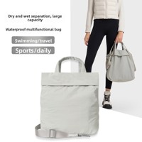 Bolsa de Mano Impermeable y Transpirable de Nailon de Gran Capacidad, Elegante y Versátil, para Viajes, al Aire Libre, Bandolera para Mujer, DAW037
