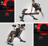 2024 vente chaude banc d'haltère réglable équipement de gymnastique à domicile banc de poids chaise romaine banc multi-assis Style moderne métal