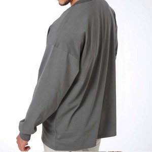 เสื้อยืดแขนยาวผู้ชายคุณภาพสูง เสื้อผ้ากีฬาออกกำลังกาย เสื้อยืดสั่งทำพิเศษ ทรงโอเวอร์ไซส์ ระบายอากาศได้ดี - Product Image 6