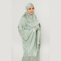 Khimar Musulman pour Femme, Vêtement Islamique Long de Dubaï et Turquie, Robe de Prière Musulmane