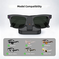 Station de charge et support pour lunettes intelligentes Meta Ray-Ban avec fixation antidérapante, port USB-C, support portable pour lunettes