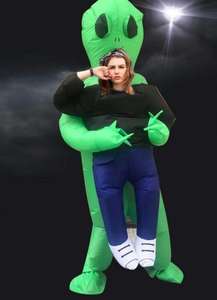 Disfraz de Halloween <span class=keywords><strong>ET</strong></span> Alien, disfraz inflable de Alien para niños, adultos, al aire libre, verde aterrador, completo - Product Image 3