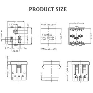 15A 125VAC TR cửa bảo vệ chúng tôi 3pin đồ nội thất Power Strip Trạm điện ổ cắm - Product Image 2
