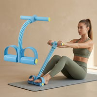 Cuerda de Resistencia Portátil para Ejercicios de Piernas, Brazos y Cintura, con Pedal para Entrenamiento en Casa