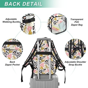 Aloha School Bag Hawaii Kalo Laptop <b>Backpack</b> Leopard Polyester <b>Backpack</b> Custom Logo <b>Student</b> School <b>Backpack</b> with PVC Pocket - Product Image 3