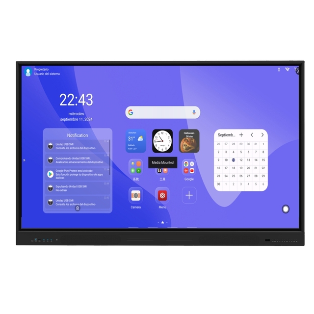 Hot Selling Smart Screen Interactive Training Equipment 1920x1080 Resolution USB Android System Monitor Touch Screen Monitors
