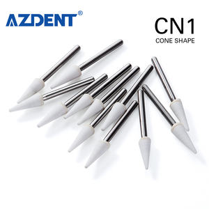 Đầu mài hình nón nha khoa bằng đá trắng đánh bóng FG, 12 cái/gói, loại mài mòn - Product Image 4