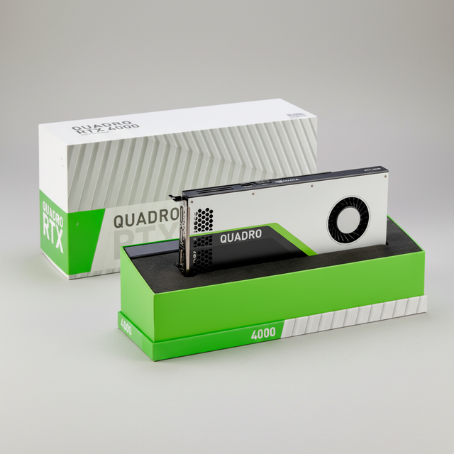NVIDIA Updated Version Stable Quadro RTX 4000 8GB 256-bit Slim-profile GPU for Surveying Mapping Design Film Animation Synthesis