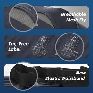 उच्च गुणवत्ता वाले आरामदायक प्लस आकार पुरुषों के बॉक्सर संक्षिप्त कस्टम लोगो मेष सांस लेने योग्य नरम उच्च लोच पुरुषों के सहज अंडरवियर - Product Image 4