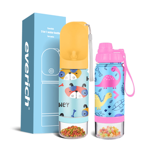 Bottiglia d'<span class=keywords><strong>acqua</strong></span> per cani da viaggio 2 in1 32 64oz contenitore per alimenti portatile con isolamento sottovuoto in acciaio inossidabile - Product Image 6